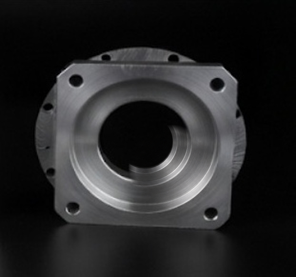 Recessed square flange